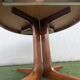 Baumann vintage dining table, solid wood, extensions