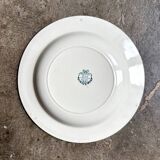Salins ironstone soup plate, "Directoire" service