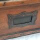 Former wooden travel trunk