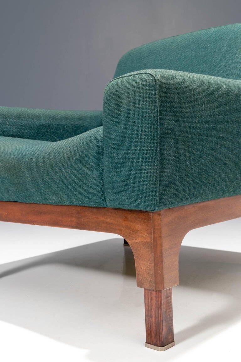 Romantica living room set by Piero Ranzani for Elam in walnut Italy 1950s