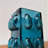 Bubble glass vase from the mid-century Scandinavian space age by Wilhelm Braun-Feldweg for Hirschberg, 1960s.