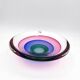 Large Coupe Michele Onesto Oball Sommerso Polychrome 32cm 5.4kg Signed