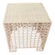 Table basse en plastique tressé vintage