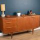 Retro Teak 1960s Short Mcintosh of Kirkcaldy Dunvegan Sideboard Tom Robertson