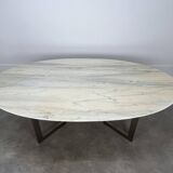 Oval marble table from the 70s