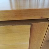 Large vintage row in blond wood