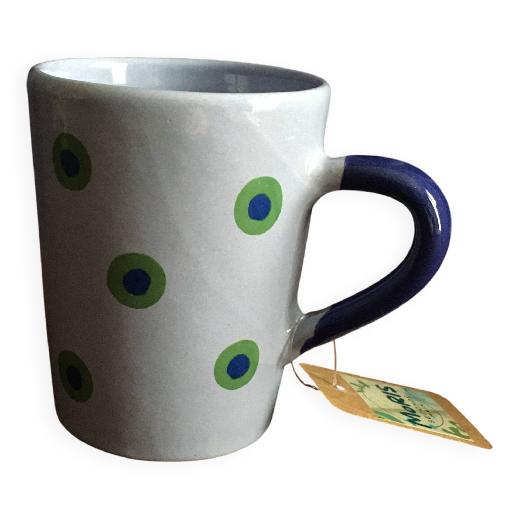 Mug artisanal à pois