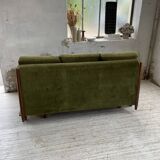 Scandinavian teak bench bed 140