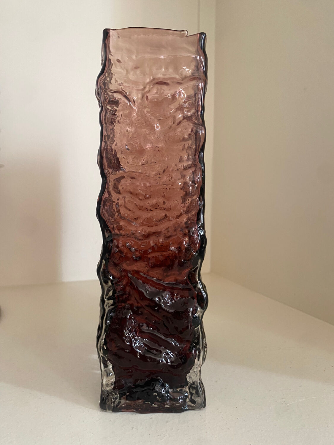 Vase Geoffrey Baxter Whitefriars purple glass 60s 70s