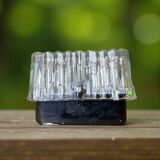 Rectangular glass flush mount ceiling or wall light