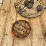 Berber dish, painted terracotta