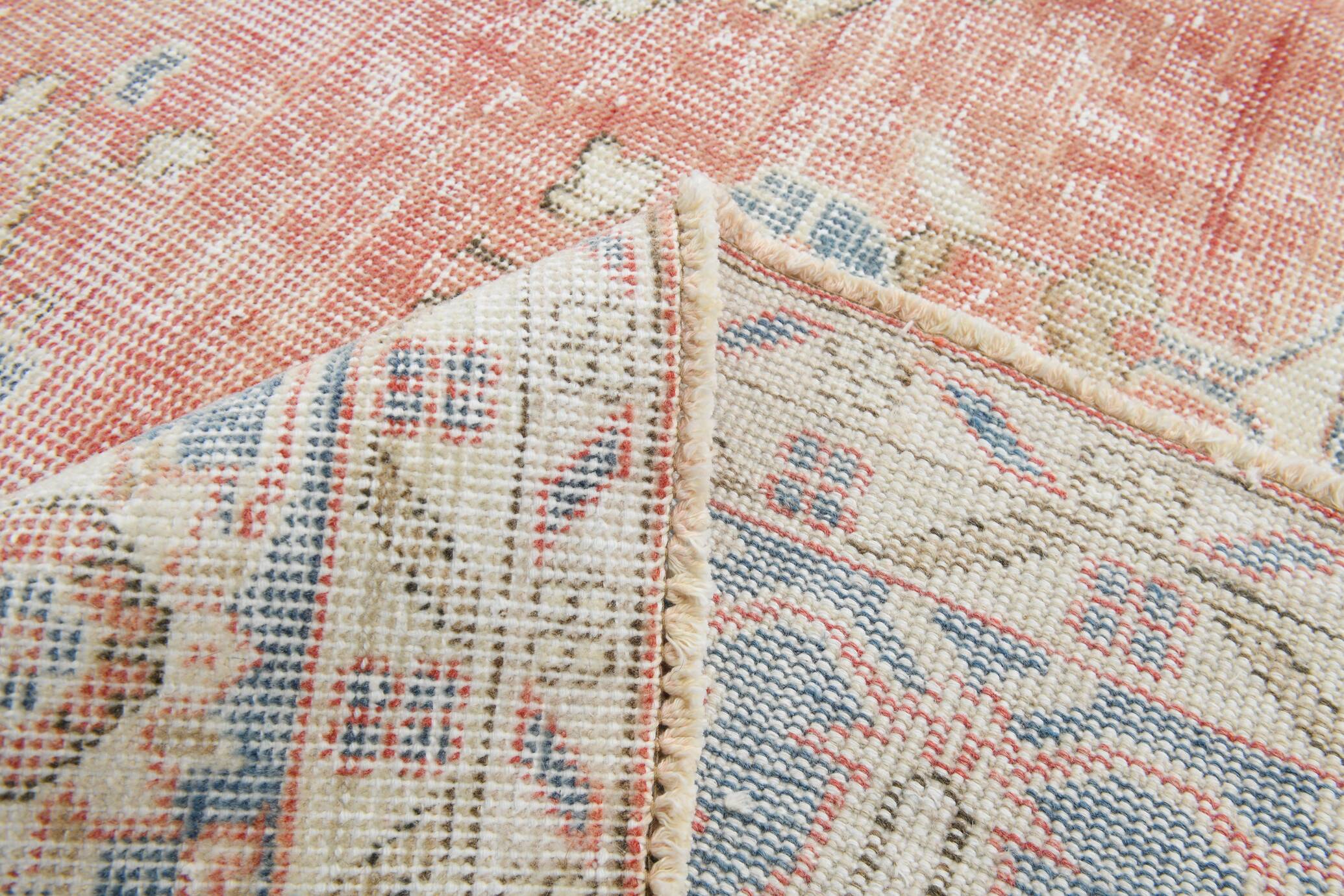 8x11 Dusty Red Vintage Persian Rug, 243x347Cm