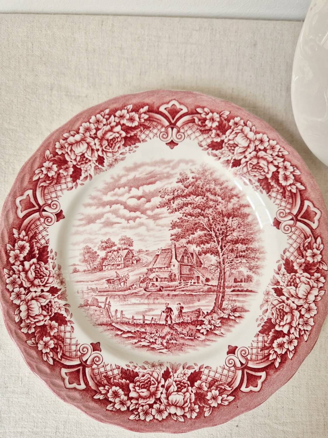 Set of 2 English porcelain plates - Grindley Staffordshire