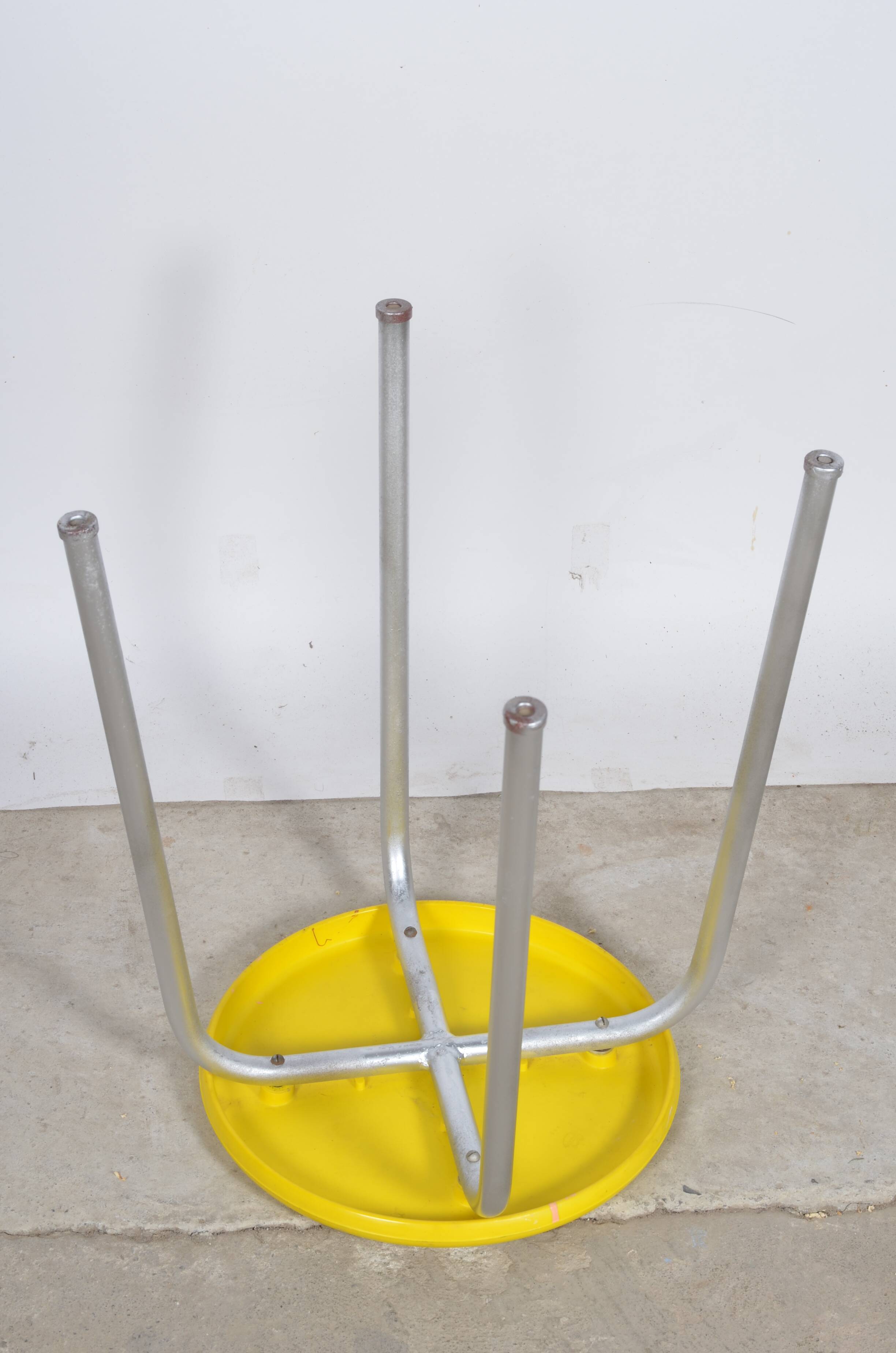 Yellow bakelite stool