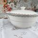 Longwy France earthenware soup tureen, Trianon model