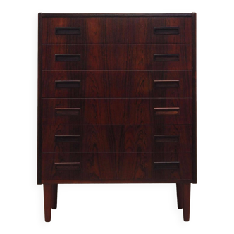 Rosewood chest of drawers, Danish design, 1960s, designer: Børge Seindal, manufacture: Westergaard
