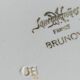 Nine Sarreguemines earthenware dessert plates, Brunoy service, 1940s
