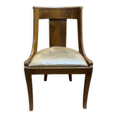 Leather gondola chair