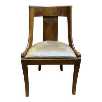 Leather gondola chair