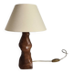 Lampe souche brutaliste en orme / artisanat / art brut