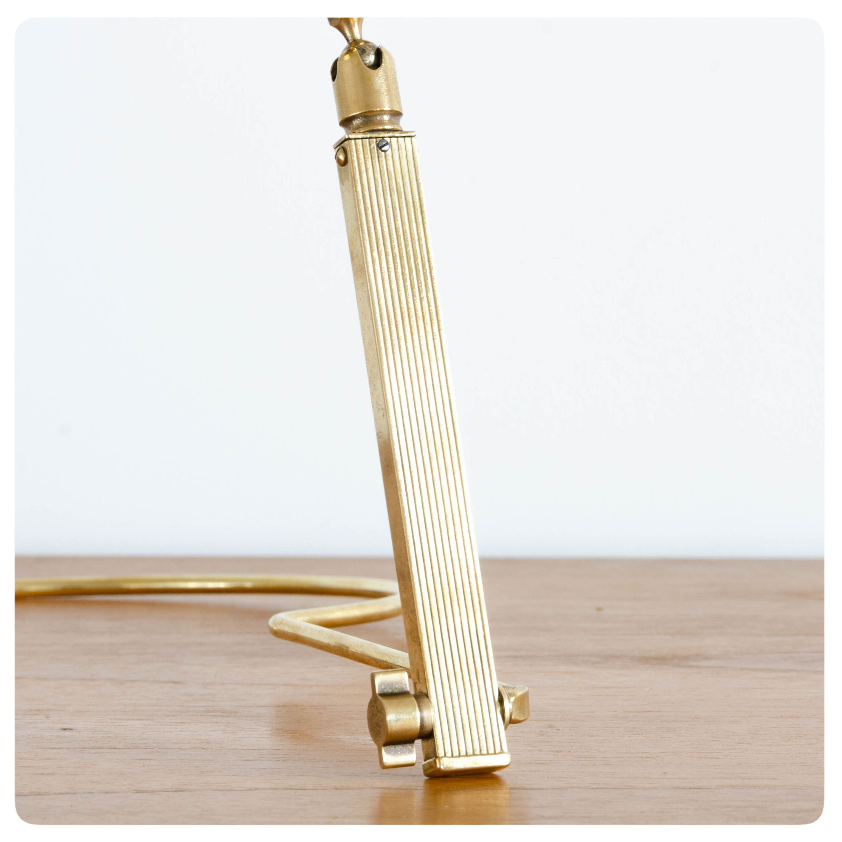 Old brass double sided mirror, France, Circa 1950