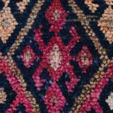 3x12 Red & Navy Blue Oushak Runner Rug, 83x352Cm