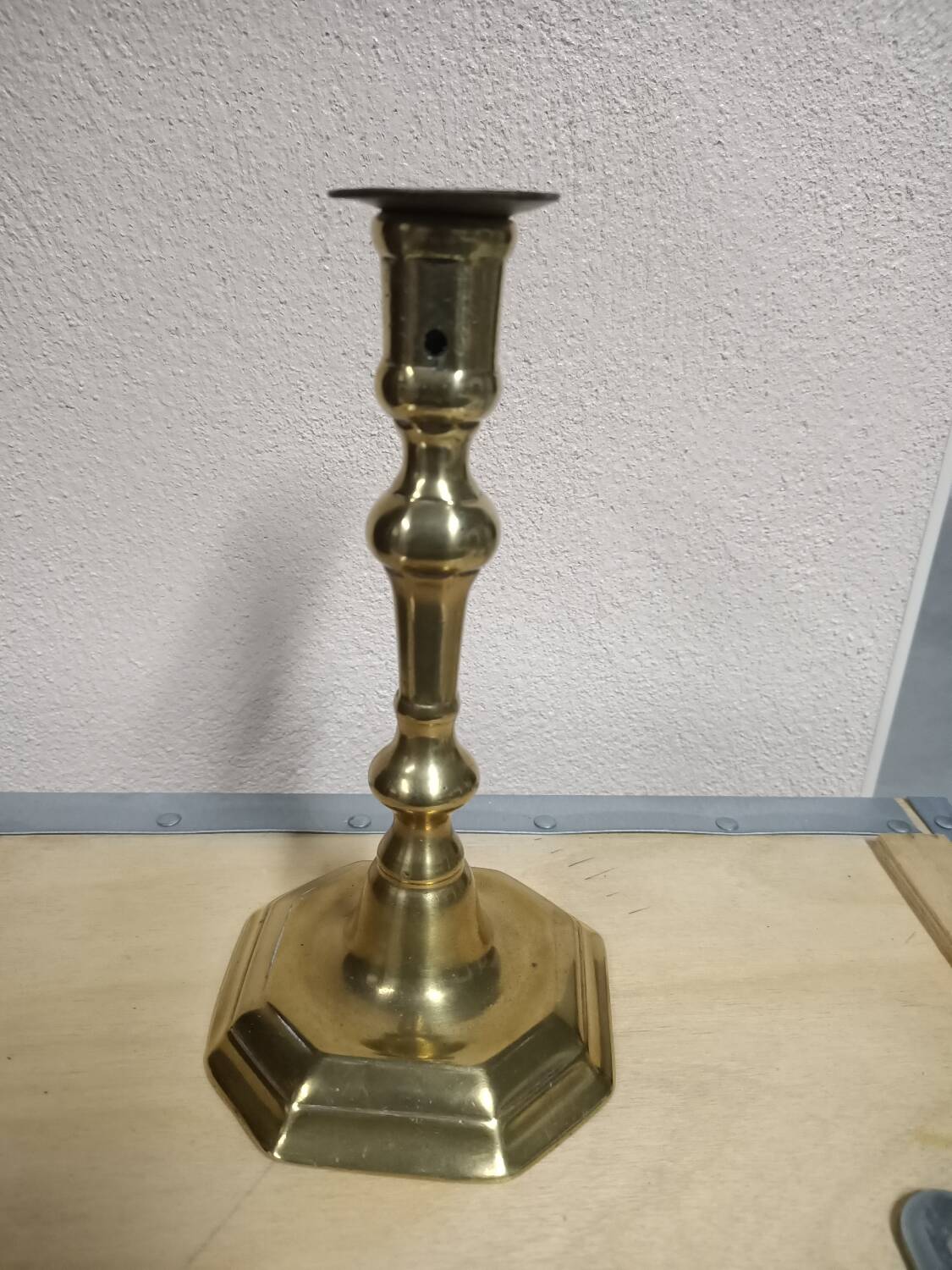 Gilded bronze candle holder
