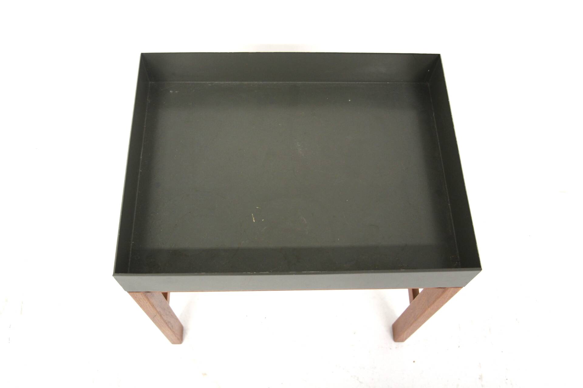 Scandinavian teak and metal planter, Sweden 1960