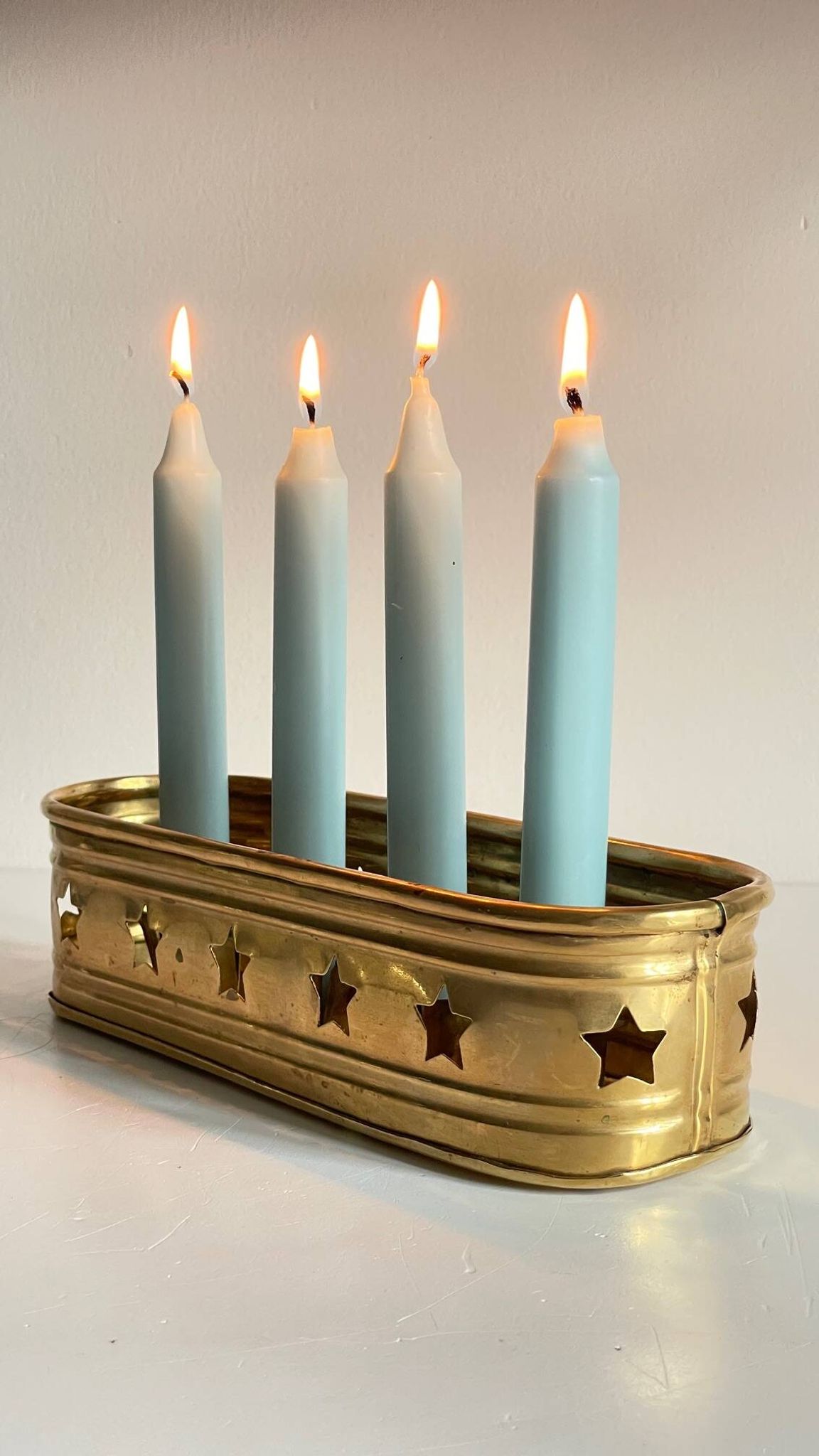 Vintage Brass Candlestick for 4 Candles