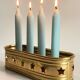 Vintage Brass Candlestick for 4 Candles