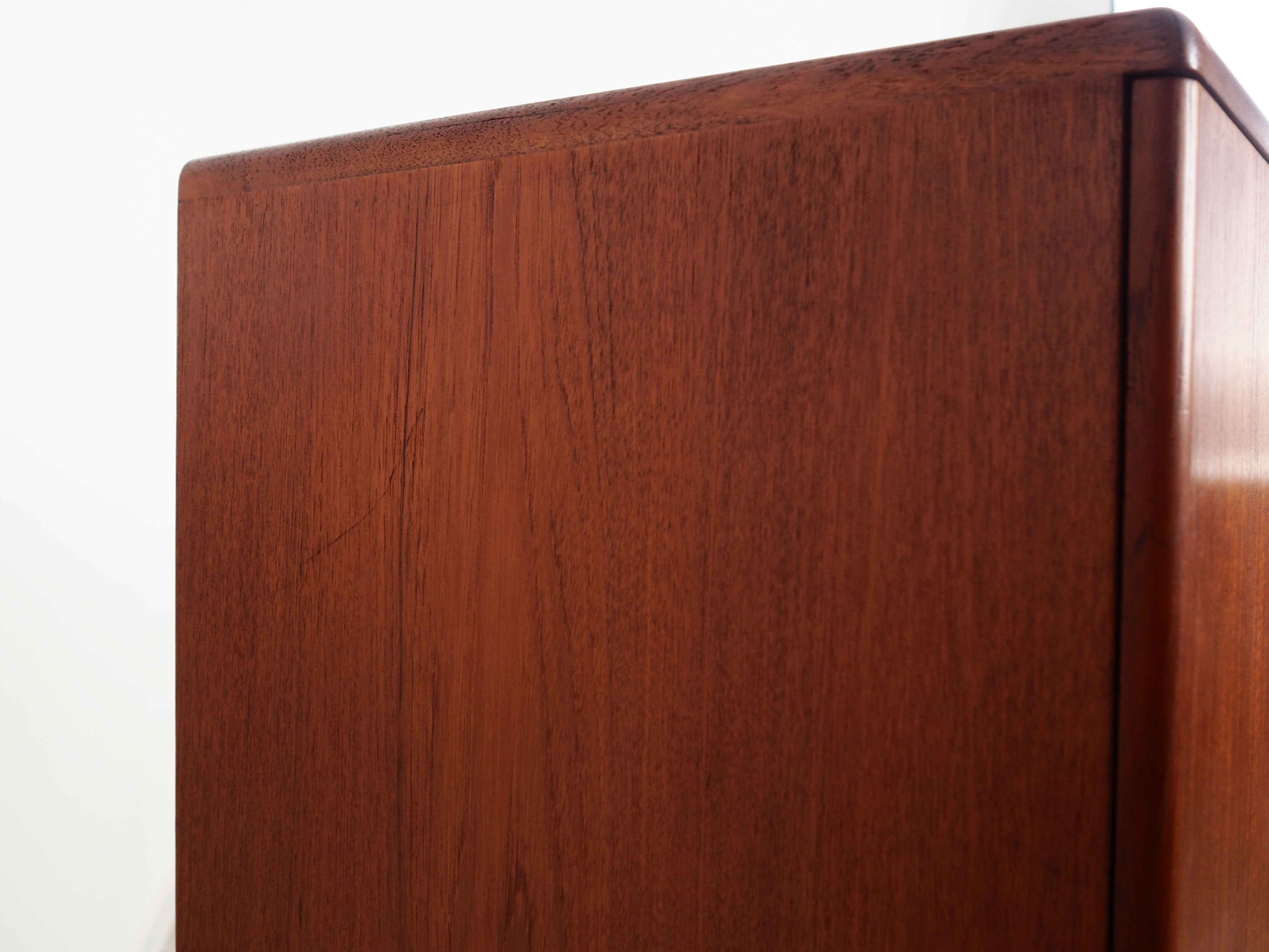 Teak highboard, Danish design, 1960s, designer: Johannes Andersen