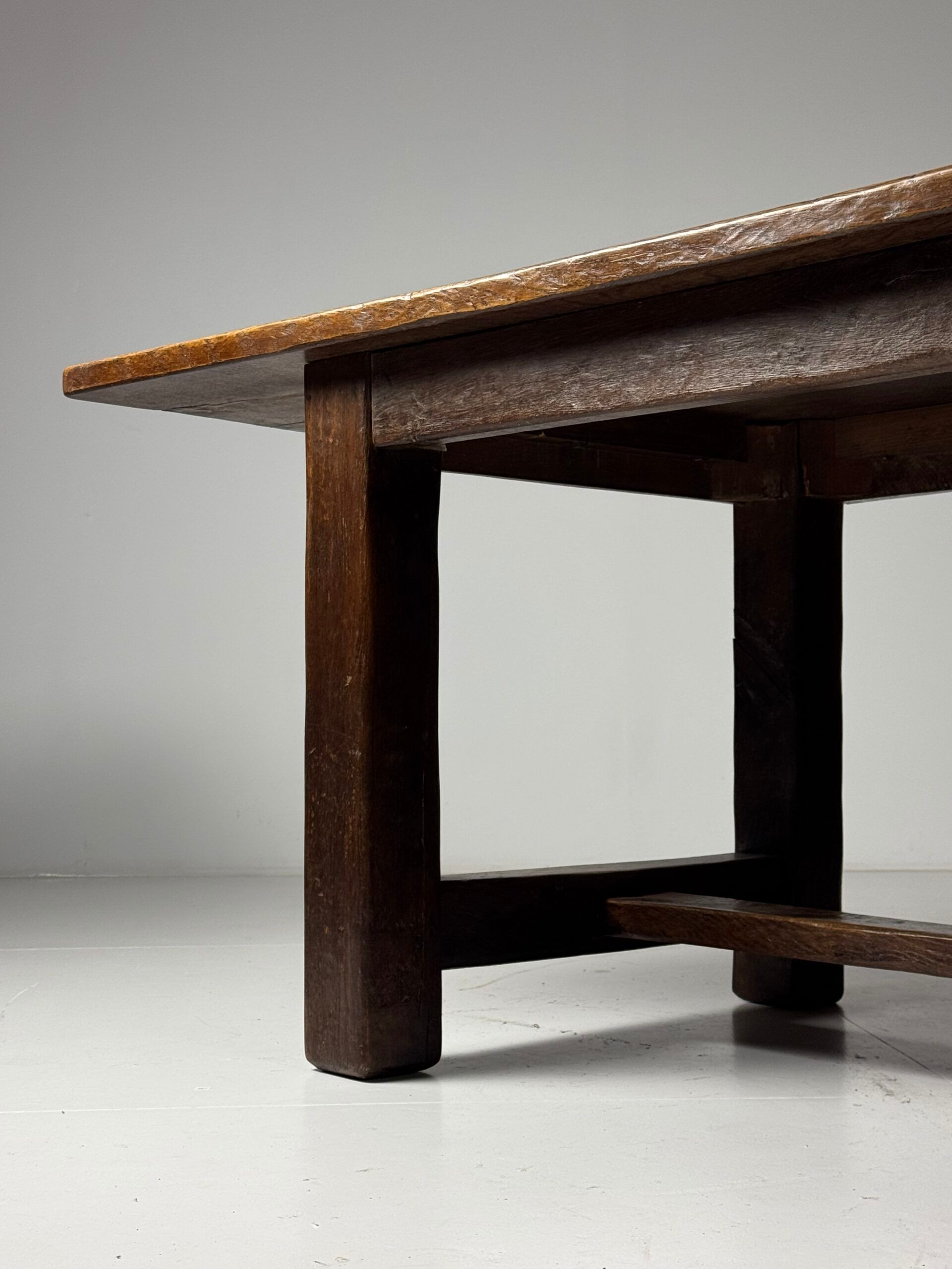 Table de monastère belge en chêne 280 cm