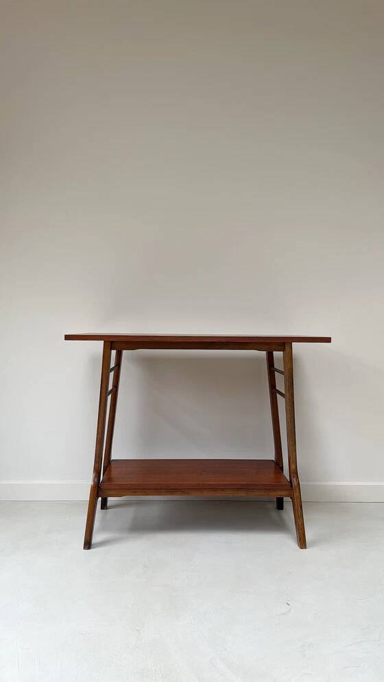 Vintage teak wooden side table