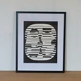 Victor vasarely silkscreen after the work zeta created in 1955