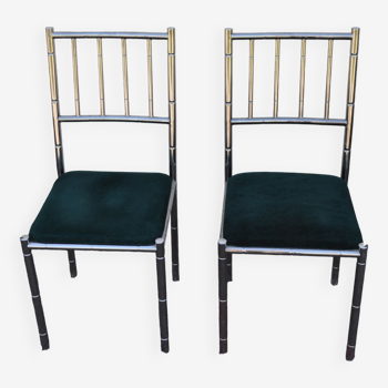 Pair of chrome chairs