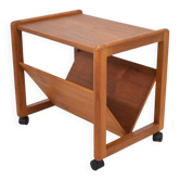 Aksel Kjersgaard Newspaper rack 1960s teak side table Danish Vintage