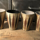 Lot 4 vintage ceramic cups germany