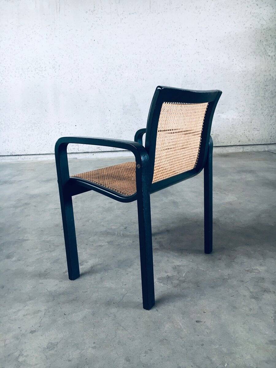 Italian Design Bentwood & Webbing Armchair, 1970s