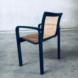 Italian Design Bentwood & Webbing Armchair, 1970s
