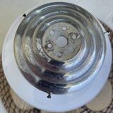 Vintage Bistro Chandelier - Opaline Globe - 1960-70