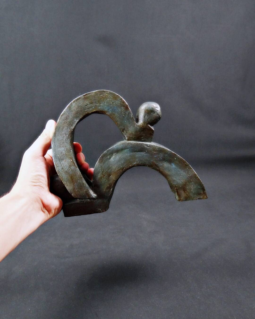 "Union of Movements" Contemporary and abstract terracotta sculpture