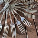 Set of 12 silver plated forks and 12 spoons 84g