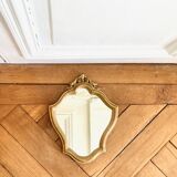 Golden mirror baroque style 35x28 cm