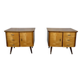 Vintage 1960s bedside tables – Rare model – French design