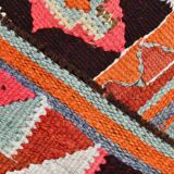 Pink Vintage Kilim Runner Rug, 95x325Cm