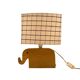 Mid century Modern wood elephant table lamp, Italy circa 1960s