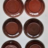 Hand painted pottery plates