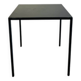 Black coffee table in raw steel Domino model Caravane brand