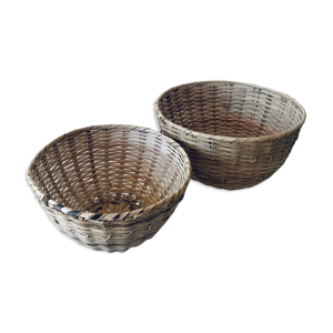 Lot de deux panières