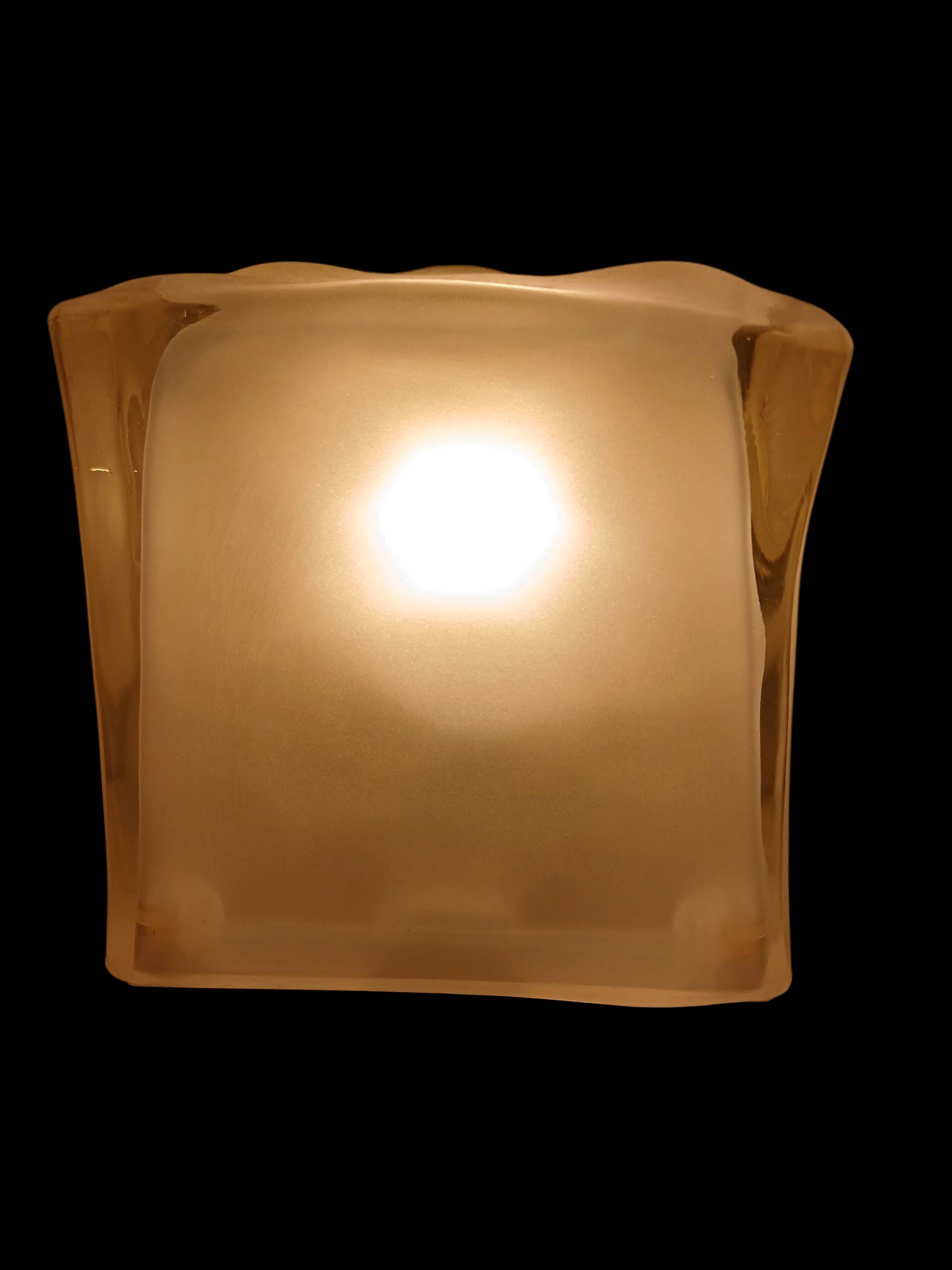 "Iviken" thick glass collector ice cube table lamp from Ikea